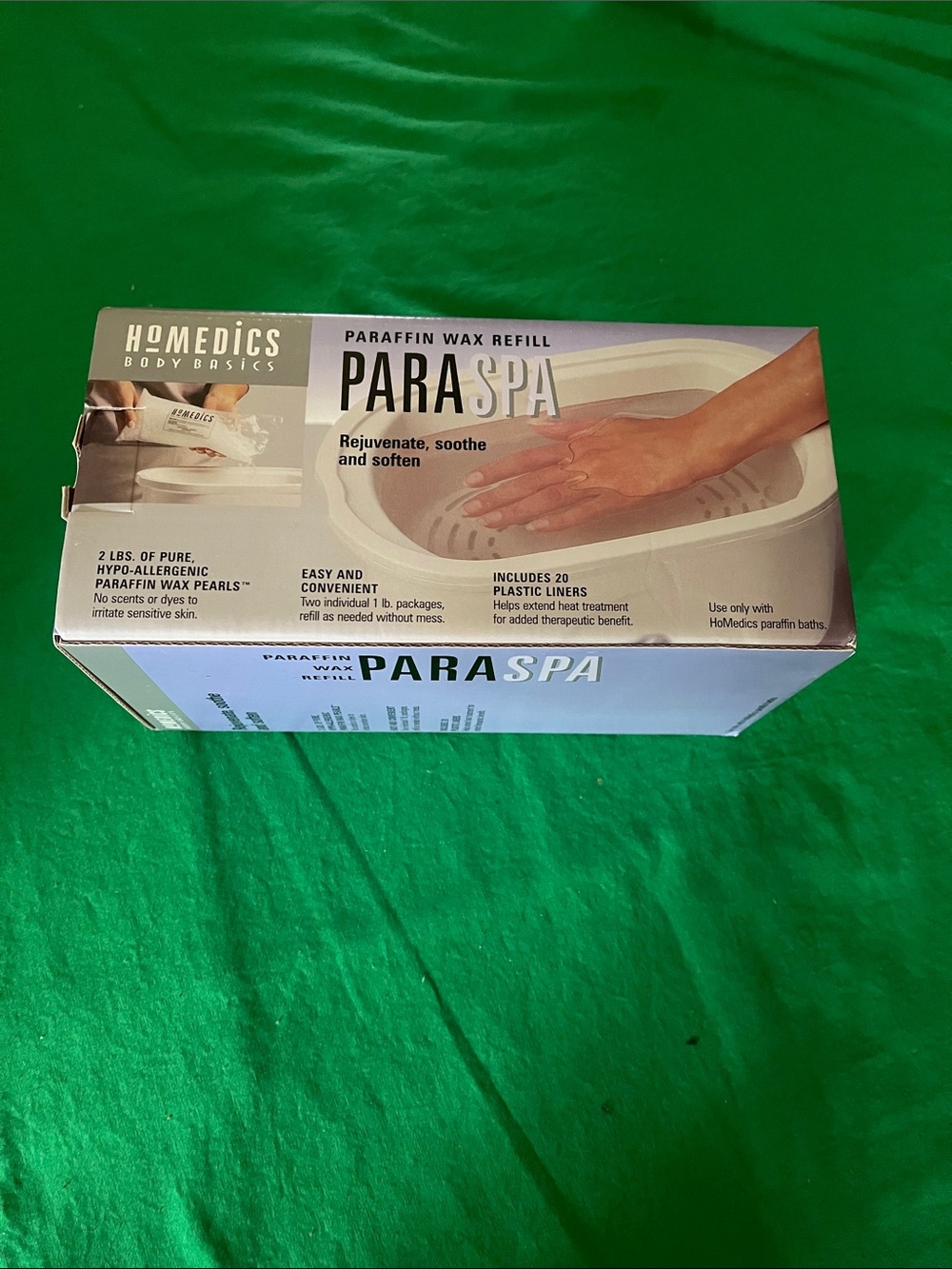Homedics ParaSpa Paraffin Wax Refill - White and Silver Packaging